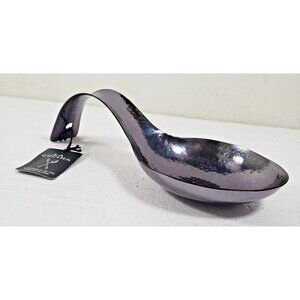 LA Cucina Spoon Rest Hammered Metal Rustic Farmhouse